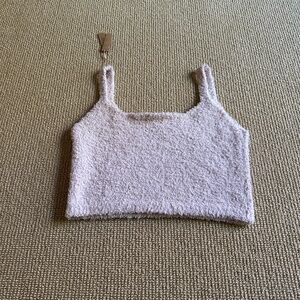 Skims Dusk Cozy Knit Crop Camisole Tank, Size 4X/5X NWT